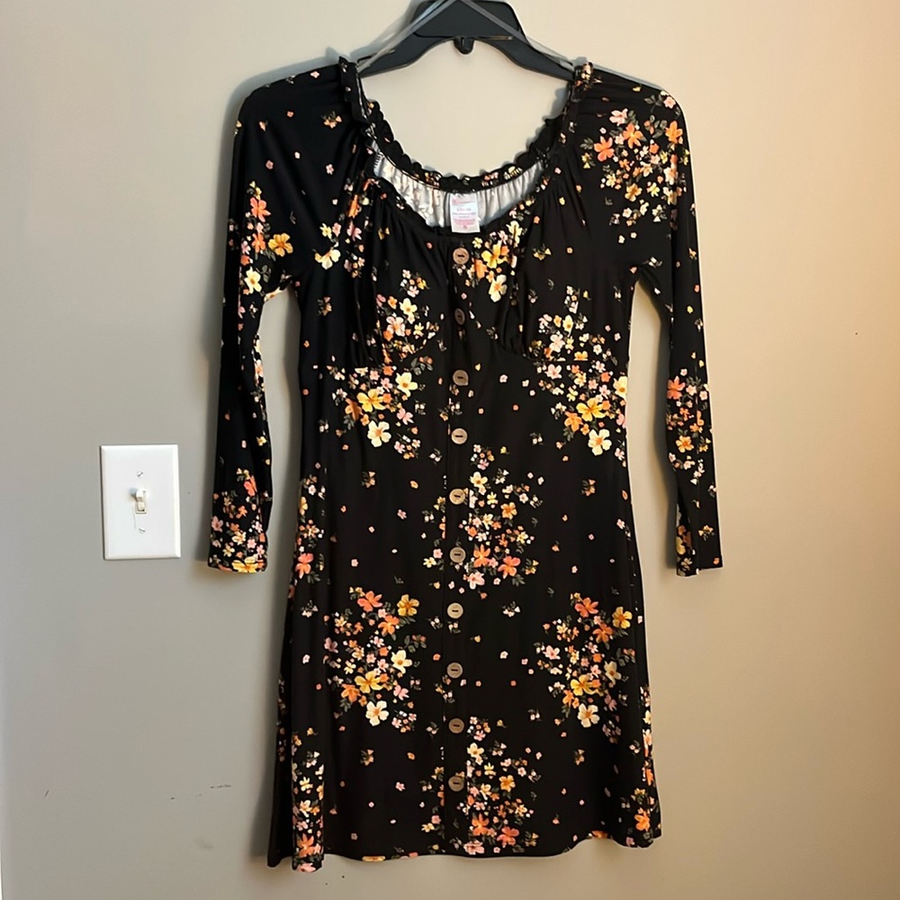 No Boundaries Size Large 11-13 Floral Dress